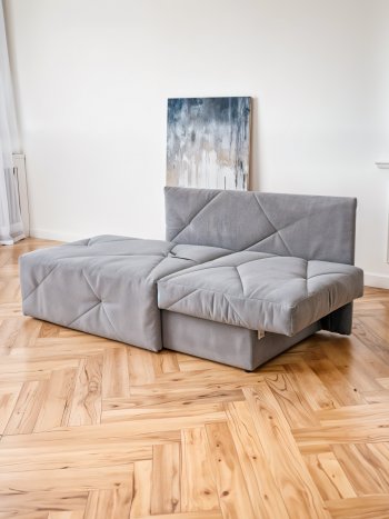 Диван 1010 серый, правый (BRENDOSS) в Каменске-Уральском - kamensk-uralskij.mebel-e96.ru