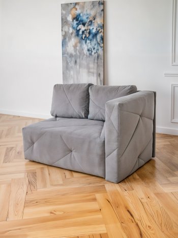 Диван 1010 серый, правый (BRENDOSS) в Каменске-Уральском - kamensk-uralskij.mebel-e96.ru