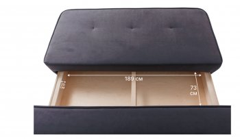 Диван-кровать 1001 графит (Brendoss) в Каменске-Уральском - kamensk-uralskij.mebel-e96.ru