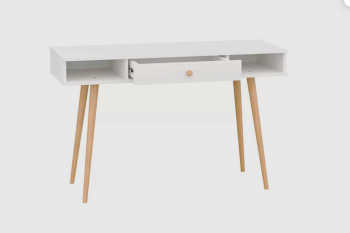 Стол письменный, арт.6-01102, белый (ГК) в Каменске-Уральском - kamensk-uralskij.mebel-e96.ru