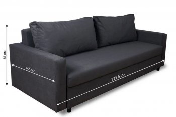 Диван 730 графит (Brendoss) в Каменске-Уральском - kamensk-uralskij.mebel-e96.ru