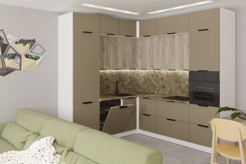 Кухонный гарнитур Альба гранд прайм 2200х2500 мм (Герда) в Каменске-Уральском - kamensk-uralskij.mebel-e96.ru