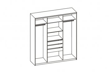 Шкаф-купе 1700 мм 3-х дверный с 1-м зеркалом (арт. 012) бодега (Диал) в Каменске-Уральском - kamensk-uralskij.mebel-e96.ru