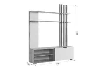 Мини-стенка Бери (Мебельсон) в Каменске-Уральском - kamensk-uralskij.mebel-e96.ru