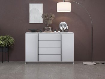 Комод 67.11 Брандо ЛДСП New белый (Олмеко) в Каменске-Уральском - kamensk-uralskij.mebel-e96.ru