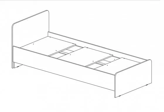 Кровать детская Челси Color (Миф) в Каменске-Уральском - kamensk-uralskij.mebel-e96.ru