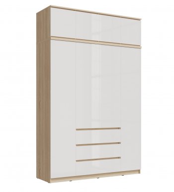 Шкаф 1600 мм Челси с антресолью сонома (Миф) в Каменске-Уральском - kamensk-uralskij.mebel-e96.ru