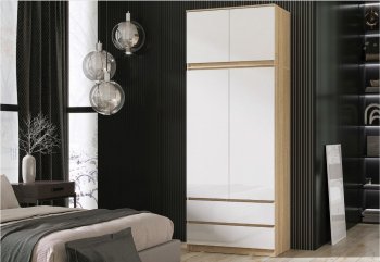 Шкаф Челси с антресолью 900 мм Сонома (Миф) в Каменске-Уральском - kamensk-uralskij.mebel-e96.ru