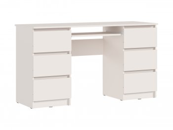 Письменный стол Челси 6 ящиков кашемир (Миф) в Каменске-Уральском - kamensk-uralskij.mebel-e96.ru