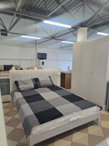 Кровать из массива Джали льняной (БМ) в Каменске-Уральском - kamensk-uralskij.mebel-e96.ru