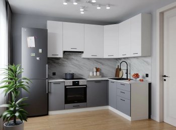 Угловой кухонный гарнитур Элеганция 2200*1600 мм Sanvut в Каменске-Уральском - kamensk-uralskij.mebel-e96.ru