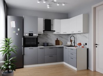 Угловой кухонный гарнитур Элеганция 2400*1600 мм Sanvut в Каменске-Уральском - kamensk-uralskij.mebel-e96.ru