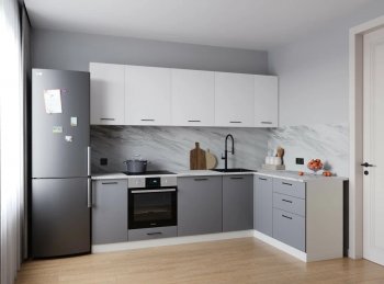 Угловой кухонный гарнитур Элеганция 2600*1600 мм Sanvut в Каменске-Уральском - kamensk-uralskij.mebel-e96.ru