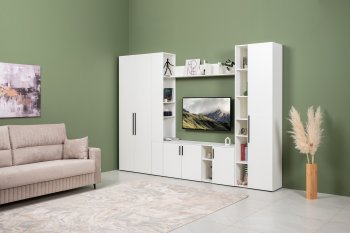 Стенка Эйр модульная, белый (Моби) в Каменске-Уральском - kamensk-uralskij.mebel-e96.ru