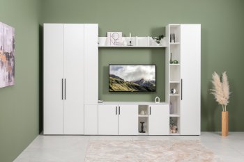 Стенка Эйр модульная, белый (Моби) в Каменске-Уральском - kamensk-uralskij.mebel-e96.ru