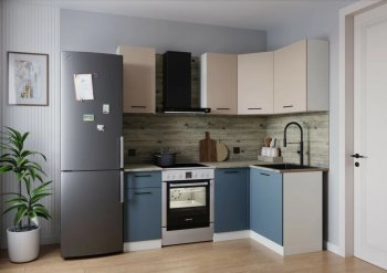 Кухонный гарнитур угловой Фьюжн 2000*1200 мм (Sanvut) в Каменске-Уральском - kamensk-uralskij.mebel-e96.ru