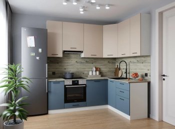 Угловой кухонный гарнитур Фьюжн 2200*1600 мм Sanvut в Каменске-Уральском - kamensk-uralskij.mebel-e96.ru