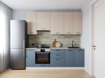 Кухонный гарнитур Фьюжн 2400 мм Sanvut в Каменске-Уральском - kamensk-uralskij.mebel-e96.ru