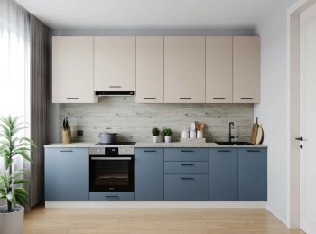 Кухонный гарнитур высокий Фьюжн 3000 мм (Санвут) в Каменске-Уральском - kamensk-uralskij.mebel-e96.ru