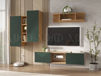 Стенка Флэш крафт/грин (Миф) в Каменске-Уральском - kamensk-uralskij.mebel-e96.ru
