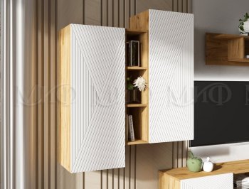 Стенка Флэш крафт/белый (Миф) в Каменске-Уральском - kamensk-uralskij.mebel-e96.ru