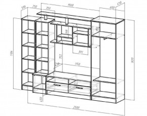 Стенка Оскар (Лин) в Каменске-Уральском - kamensk-uralskij.mebel-e96.ru