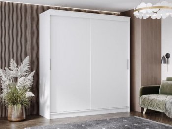 Шкаф-купе 2000 мм Гранд-1 ЛДСП, белый гладкий (Эра) в Каменске-Уральском - kamensk-uralskij.mebel-e96.ru