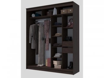 Шкаф-купе 2000 мм Гранд-1 ЛДСП/Зеркало, венге (Эра) в Каменске-Уральском - kamensk-uralskij.mebel-e96.ru