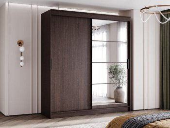 Шкаф-купе 2000 мм Гранд-1 ЛДСП/Зеркало, венге (Эра) в Каменске-Уральском - kamensk-uralskij.mebel-e96.ru