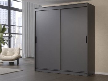 Шкаф-купе 2000 мм Гранд-1 ЛДСП, графит (Эра) в Каменске-Уральском - kamensk-uralskij.mebel-e96.ru