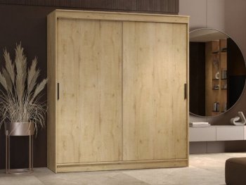 Шкаф-купе 2000 мм Гранд-1 ЛДСП, дуб вотан (Эра) в Каменске-Уральском - kamensk-uralskij.mebel-e96.ru