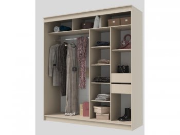 Шкаф-купе 2000 мм Гранд-1 ЛДСП, сатин (Эра) в Каменске-Уральском - kamensk-uralskij.mebel-e96.ru