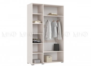 Шкаф 1350 мм Ирис с антресолью, кашемир (Миф) в Каменске-Уральском - kamensk-uralskij.mebel-e96.ru