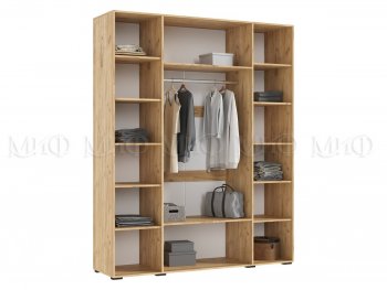 Шкаф 1800 мм Ирис с антресолью крафт/белый (Миф) в Каменске-Уральском - kamensk-uralskij.mebel-e96.ru