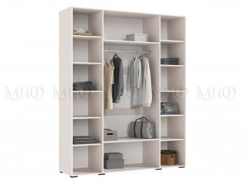 Шкаф 1800 мм Ирис с антресолью кашемир (Миф) в Каменске-Уральском - kamensk-uralskij.mebel-e96.ru