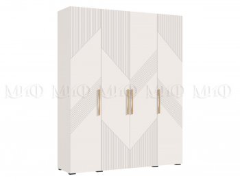 Шкаф 1800 мм Ирис с антресолью кашемир (Миф) в Каменске-Уральском - kamensk-uralskij.mebel-e96.ru