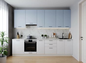 Кухонный гарнитур высокий Капри 3000 мм ЛДСП/МДФ (Санвут) в Каменске-Уральском - kamensk-uralskij.mebel-e96.ru