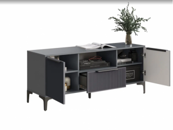 Тумба ТВ на 1350 Кимберли графит (Handis) в Каменске-Уральском - kamensk-uralskij.mebel-e96.ru