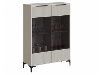 Шкаф со стеклом Кимберли кашемир (Handis) в Каменске-Уральском - kamensk-uralskij.mebel-e96.ru