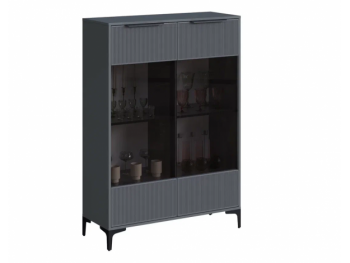 Шкаф со стеклом Кимберли графит (Handis) в Каменске-Уральском - kamensk-uralskij.mebel-e96.ru