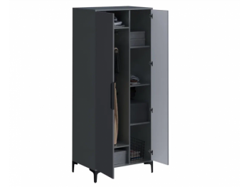 Шкаф 800 мм 2-створчатый Кимберли графит (Handis) в Каменске-Уральском - kamensk-uralskij.mebel-e96.ru