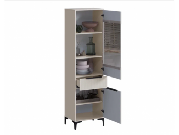 Пенал 550 мм со стеклом Кимберли кашемир (Handis) в Каменске-Уральском - kamensk-uralskij.mebel-e96.ru