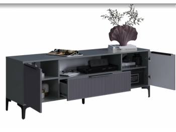 Тумба ТВ на 1650 Кимберли графит (Handis) в Каменске-Уральском - kamensk-uralskij.mebel-e96.ru