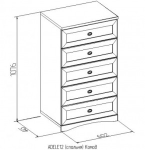 Комод 12 Адель в Каменске-Уральском - kamensk-uralskij.mebel-e96.ru