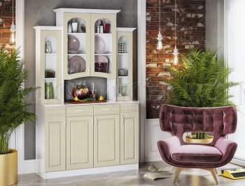 Буфет Констанция 4-х створчатый Фисташковый (Миф) в Каменске-Уральском - kamensk-uralskij.mebel-e96.ru