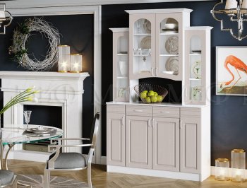 Буфет Констанция 4-х створчатый Мускат (Миф) в Каменске-Уральском - kamensk-uralskij.mebel-e96.ru