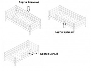 Кровать 2-х ярусная Сонечка с бортиками (лестница наклонная) в Каменске-Уральском - kamensk-uralskij.mebel-e96.ru