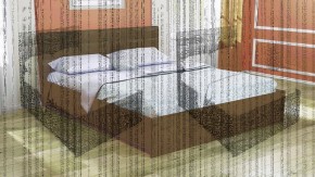 Кровать интерьерная Лита с латами 1400*2000 в Каменске-Уральском - kamensk-uralskij.mebel-e96.ru