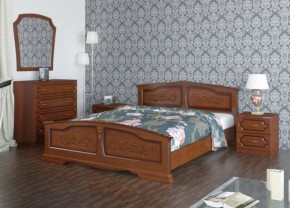 Кровать из массива Елена Орех (БМ) в Каменске-Уральском - kamensk-uralskij.mebel-e96.ru