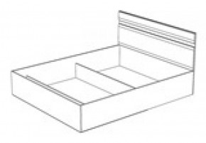 Кровать Ненси 1400 без основания (1440*900*2042) Венге/Белый в Каменске-Уральском - kamensk-uralskij.mebel-e96.ru | фото
